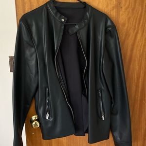 Zara men’s faux leather jacket